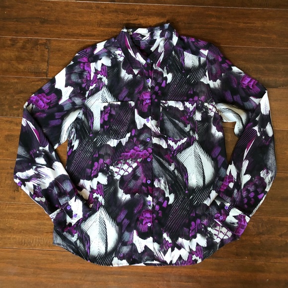 Guess Sheer Blouse (Size 4) - Picture 2 of 8